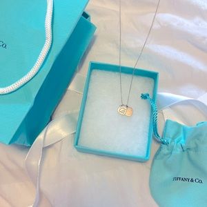 Tiffany double heart pendant